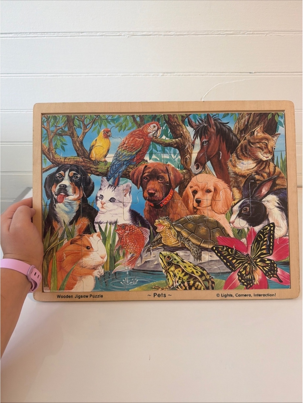 Melissa & Doug Wooden Tray Puzzle PETS 24 PC